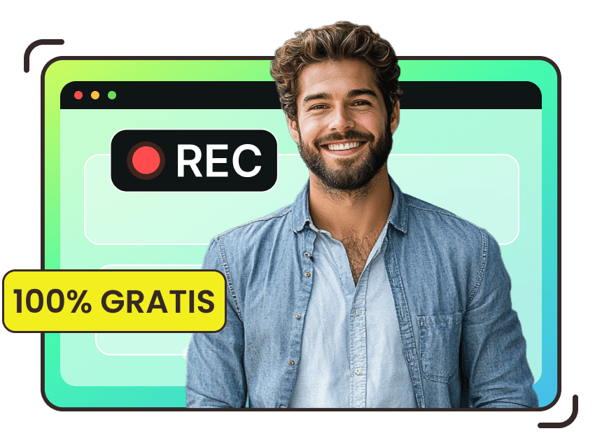 Grabar pantalla de alta calidad con audio/cámara web Gratis