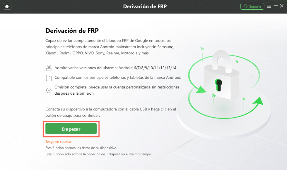 Derivación de FRP Empezar