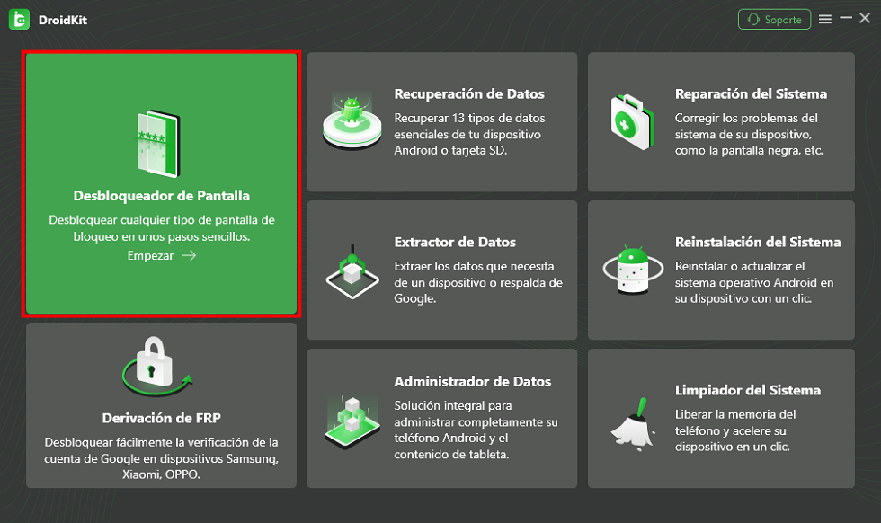 Desbloqueador de pantalla