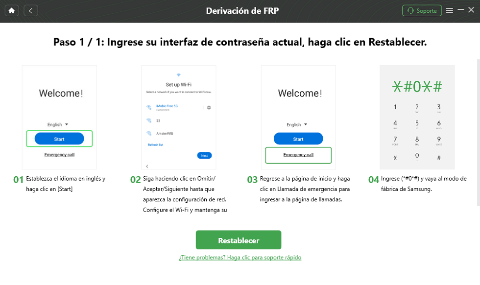 Sigue las instrucciones en pantalla para quitar cuenta Google Samsung