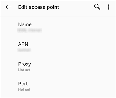 android actualizar apn configuracion