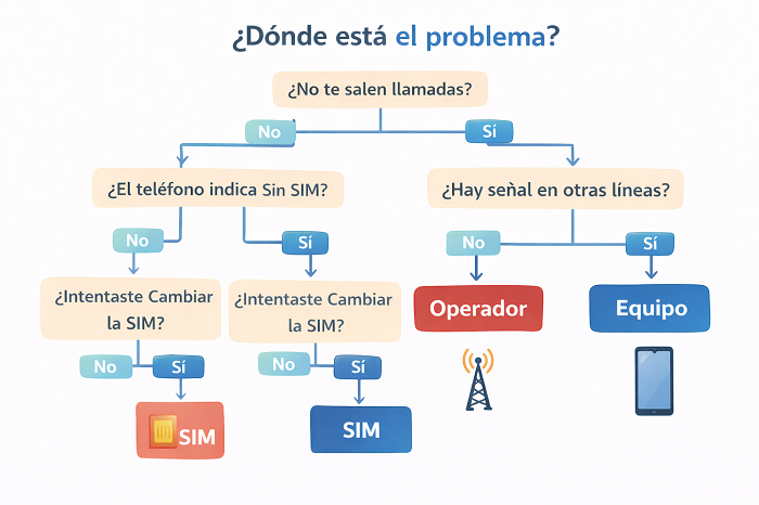 Diagnóstico de llamadas en móvil