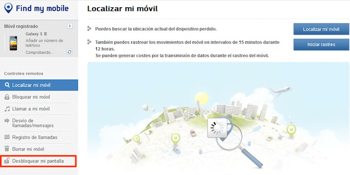 “Desbloquear mi pantalla” – Manera 3 para desbloquear la tableta Android