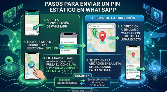 Cómo enviar una ubicación falsa por WhatsApp