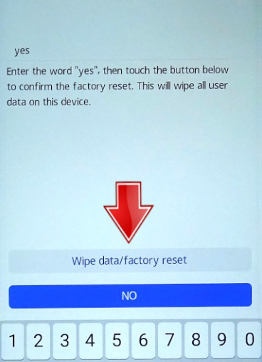 Modo Recovery y opción Wipe data factory reset en un HONOR X8
