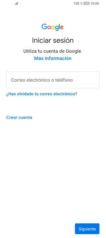 Verificación de cuenta Google en un HONOR X7 después del restablecimiento