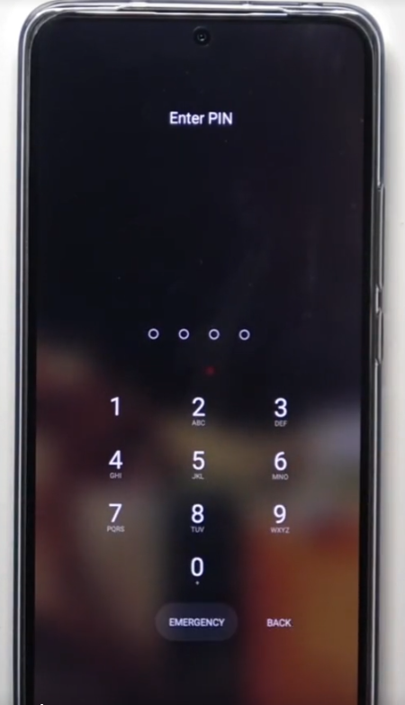 Pantalla bloqueada con PIN en un Xiaomi o Redmi