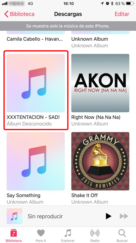 Guardar música en iPhone sin iTunes - Paso 4