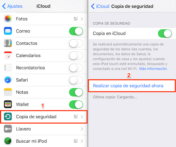 Cómo realizar copia de seguridad iPhone en iCloud