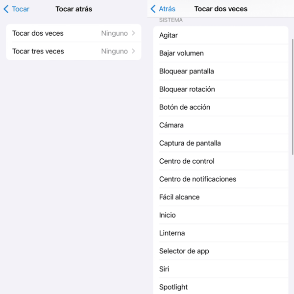 Activa Tocar atrás para desbloquear iPhone sin deslizar