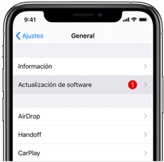 Actualizar a iOS 13/14 desde el iPhone