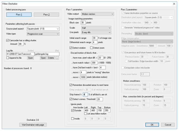 Deshake Plugin