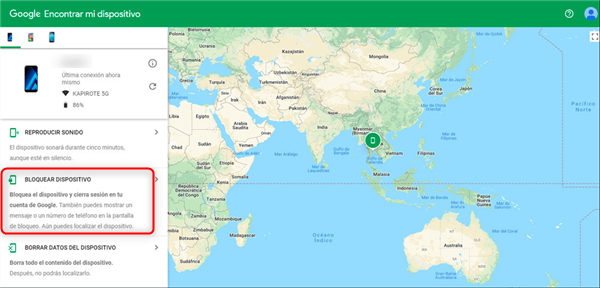 Accede a Encontrar mi móvil de Google - Cómo bloquear un telefono robado o perdido