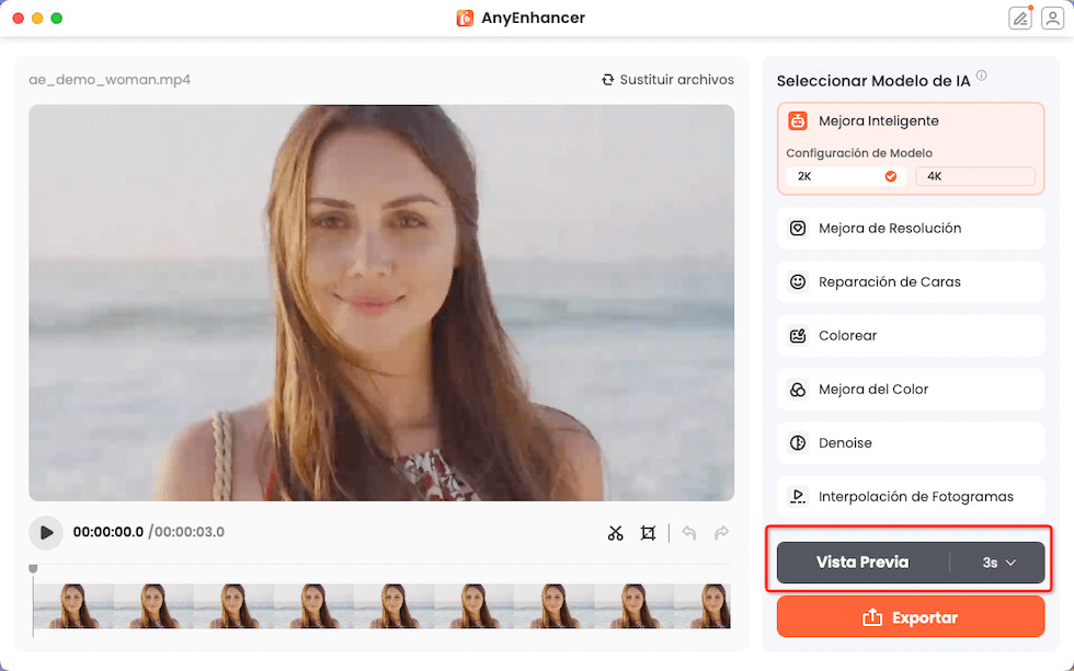 Previsualiza el video - Cómo mejorar calidad de video online con AnyEnhancer