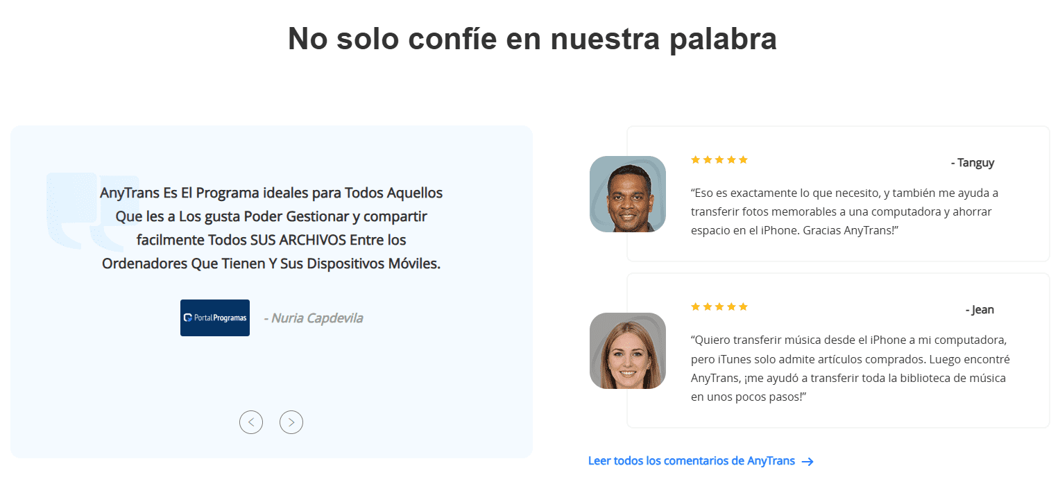 AnyTrans ha sido bien recibido por los usuarios y los medios de comunicación.