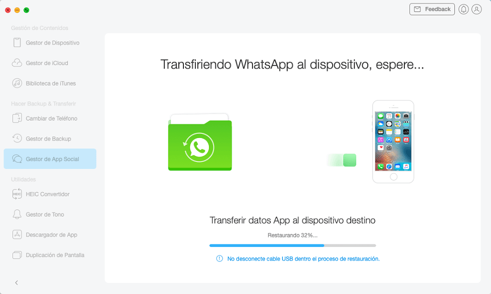 Pasar Whatsapp de Android a iPhone