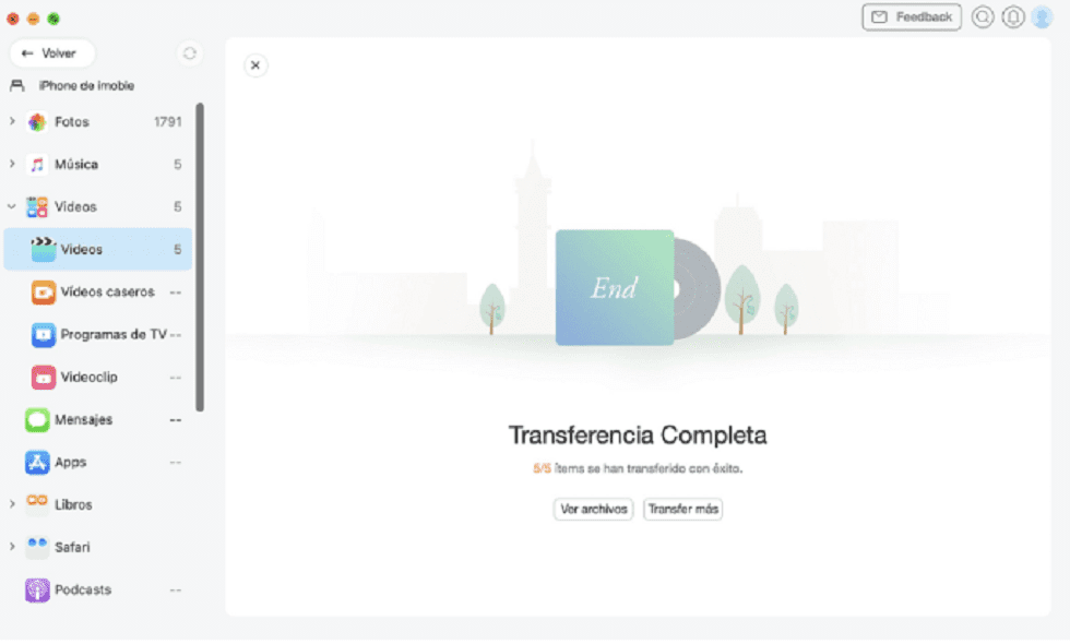 Utilizando AnyUnlock para Pasar videos de iphone a pc windows-paso 3