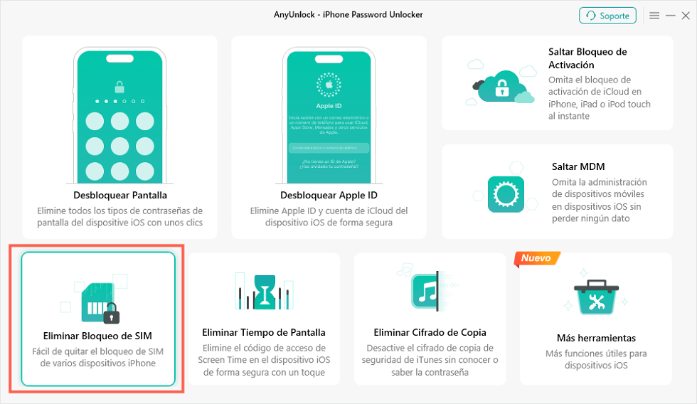 Desbloquear iPhone AT&T con AnyUnlock