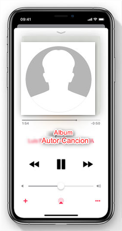 Interfaz de Apple Música