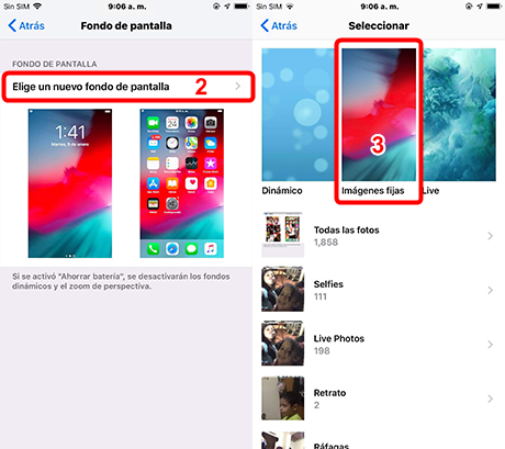 Cómo cambiar el fondo pantalla de tu iPhone - 2