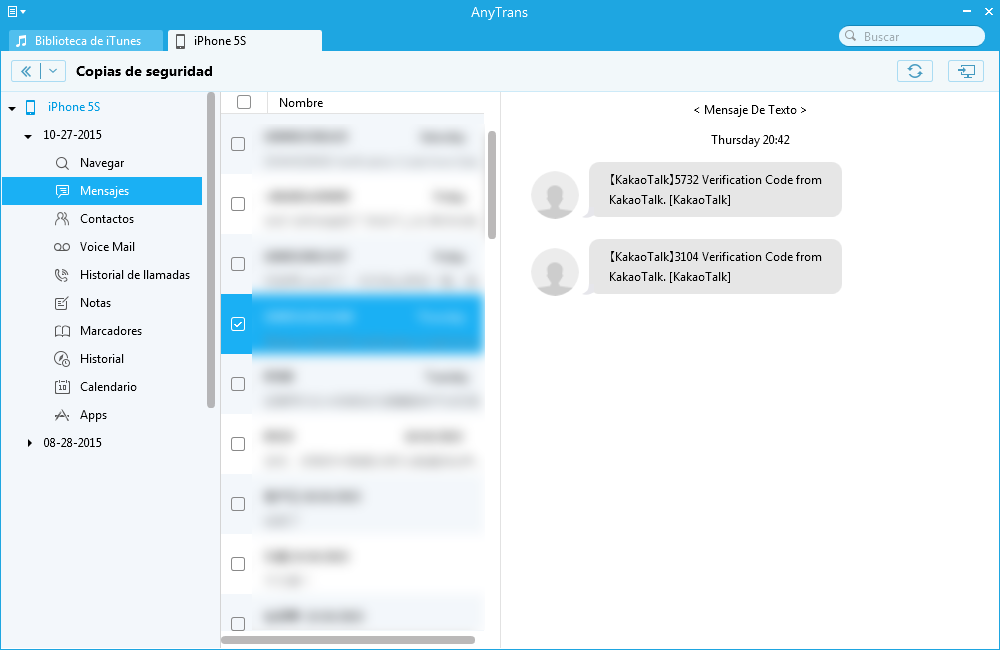 Cómo acceder a los mensajes de texto en iCloud con AnyTrans