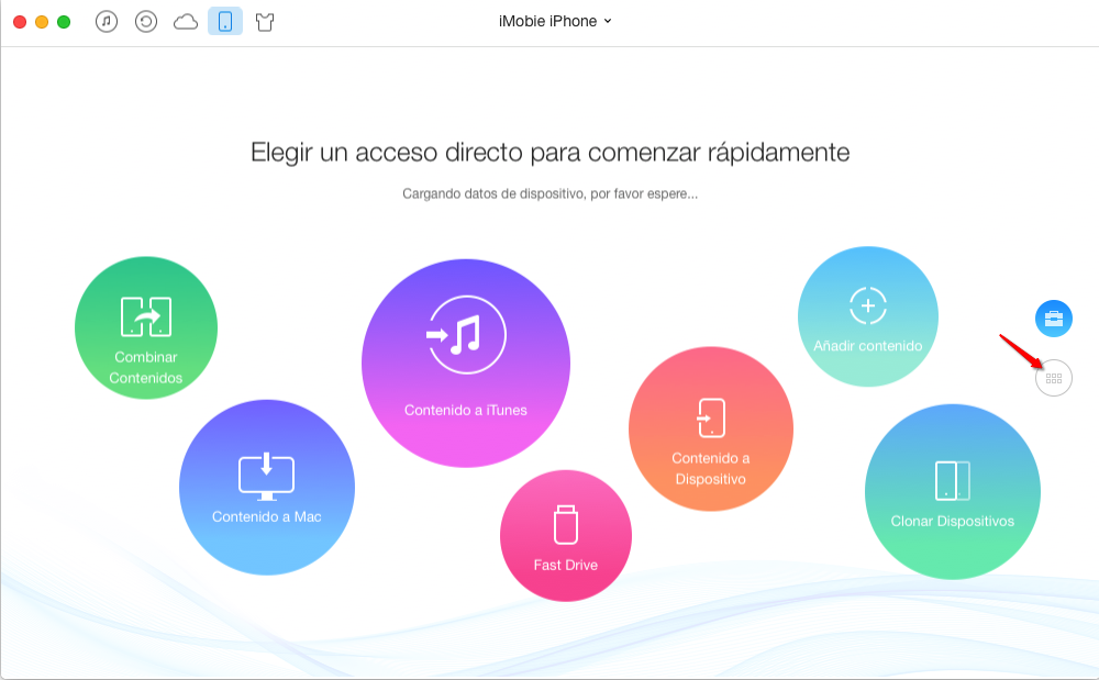 Hacer una copia de mensajes de texto de iPhone en Mac – Paso 1