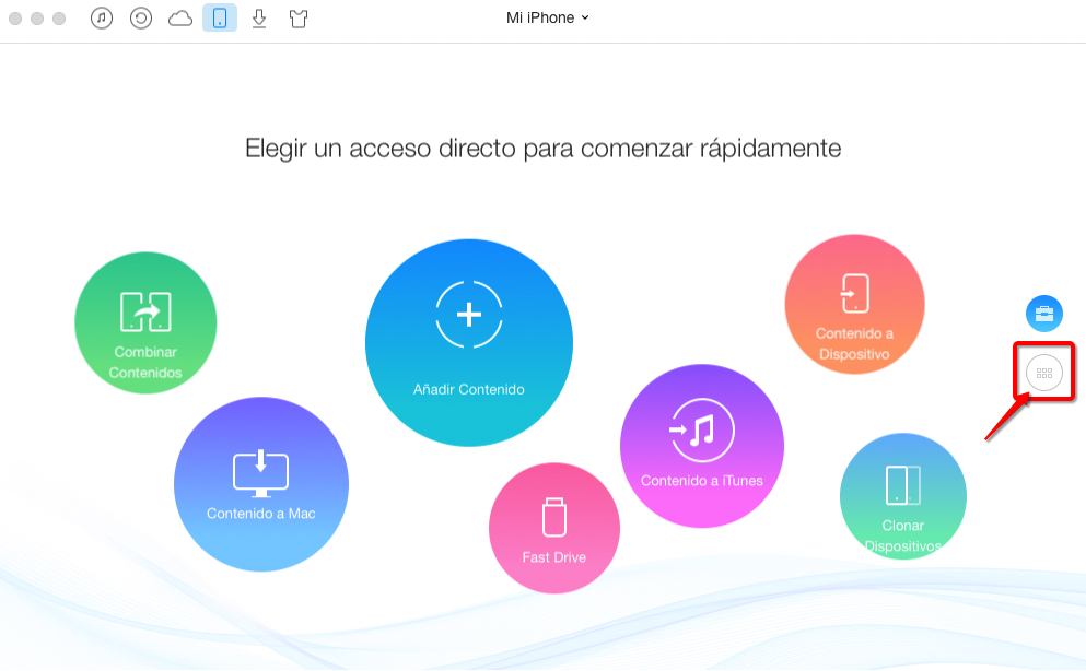 Cómo pasar vídeo del iPhone al ordenador con AnyTrans – Paso 2