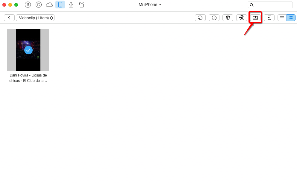 Cómo pasar vídeo del iPhone al ordenador con AnyTrans – Paso 4