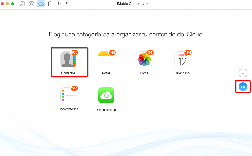 Cómo recuperar los contactos de iCloud con AnyTrnas – Paso 4