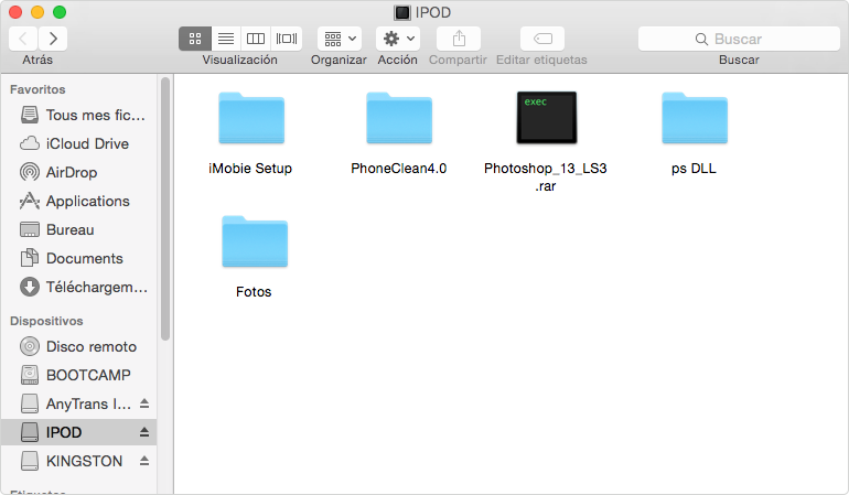Cómo transferir fotos desde el iPod al Mac - Paso 1