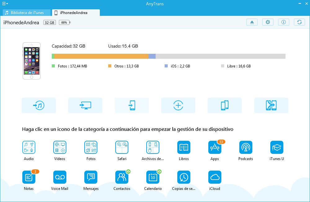 Transferir vídeos desde el iPhone al ordenador - Paso 2