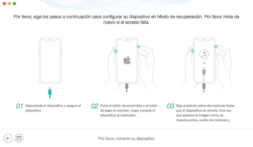 Repara iPhone sin pérdida de datos - Paso 3