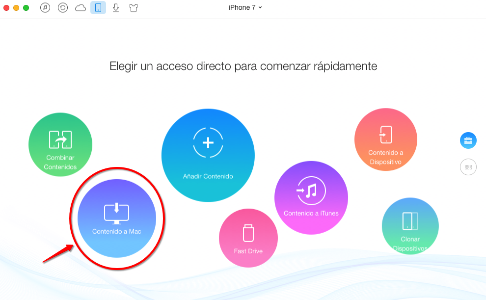 Cómo hacer una copia de seguridad con AnyTrans – Paso 2
