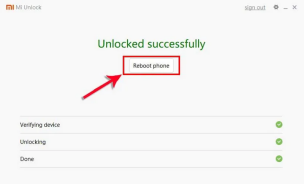 Desbloqueo llevado a cabo exitosamente - Bypass Bootloader Xiaomi sin esperar
