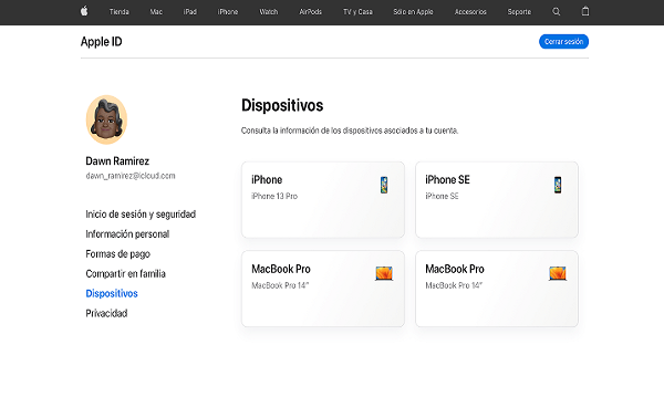 Cómo eliminar dispositivos asociados a mi cuenta Apple