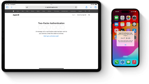 Desbloquear su ID de Apple con autenticación de dos factores en iforgot.apple com