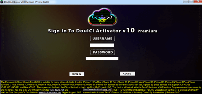 Programas para quitar iCloud gratis - DoulCi Activator