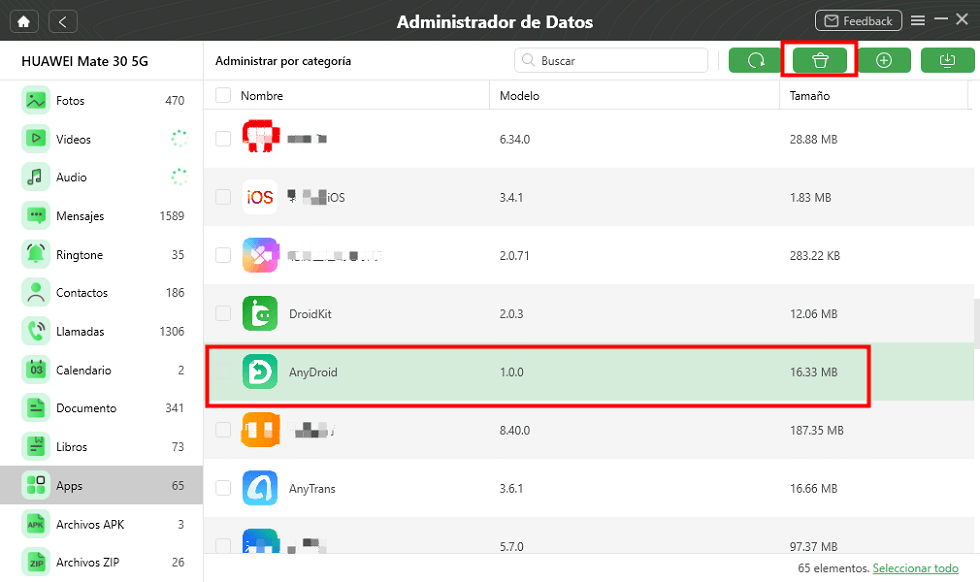 Desinstalar App Android - Paso 4