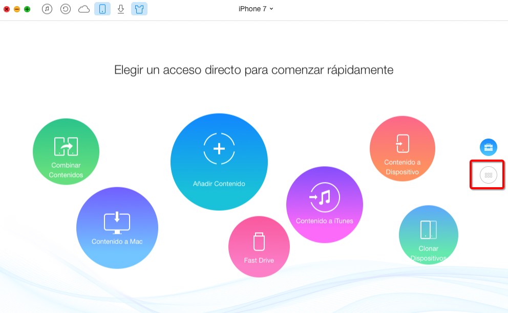 Cómo eliminar todos contactos a la vez con AnyTrans – paso 2