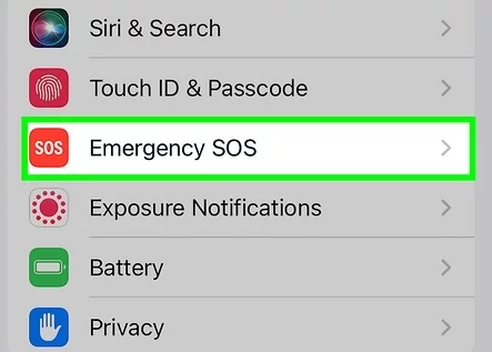 Desactivar emergencia SOS iPhone