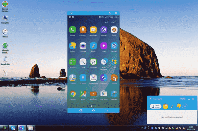 Haga clic en el botón Pantalla del teléfono