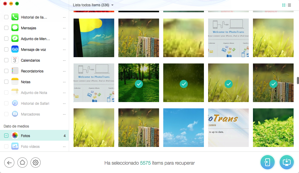 Cómo extraer las fotos de copia de seguridad de iTunes con PhoneRescue – Paso 3