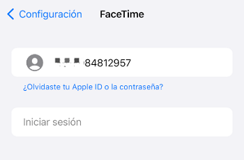 Recuperar una ID Apple olvidada en FaceTime