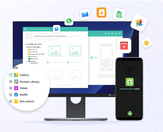 Recuperador de mensajes de whatsapp-FonePaw