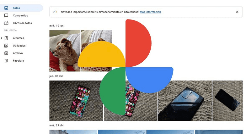 Cómo recuperar fotos de un móvil roto de Google Fotos