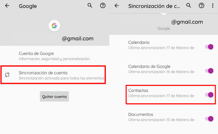 Cómo recuperar números de teléfonos borrados con Gmail