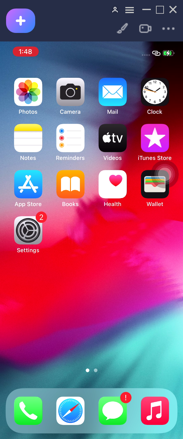Conseguir reflejar el dispositivo iOS