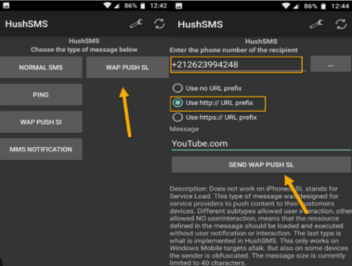 HushSMS Apk-Aplicaciones para quitar cuenta Google Motorola 