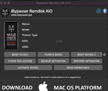 Programa para hacer bypass iPhone - iBypasser