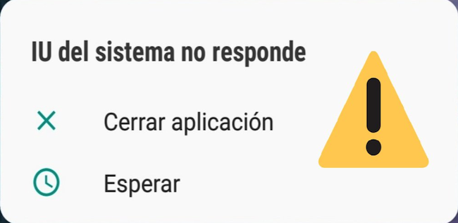 Sistema UI no responde